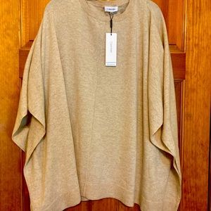 Brand new with tags Calvin Klein Cashmere Poncho cape sweater